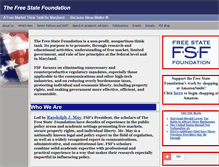 Tablet Screenshot of freestatefoundation.org